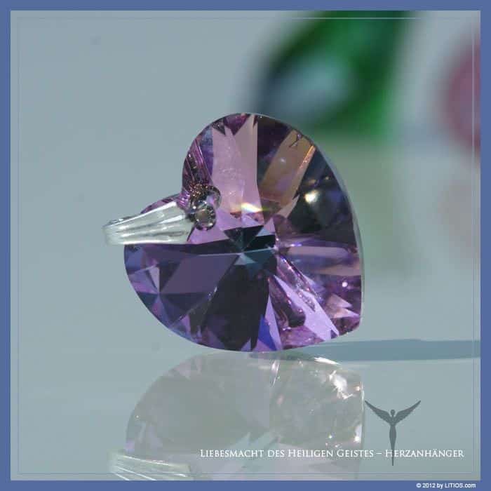 COLGANTE CORAZÓN PEQUEÑO | LITIOS 1 Colgante Corazón Pequeño Violeta - Litios