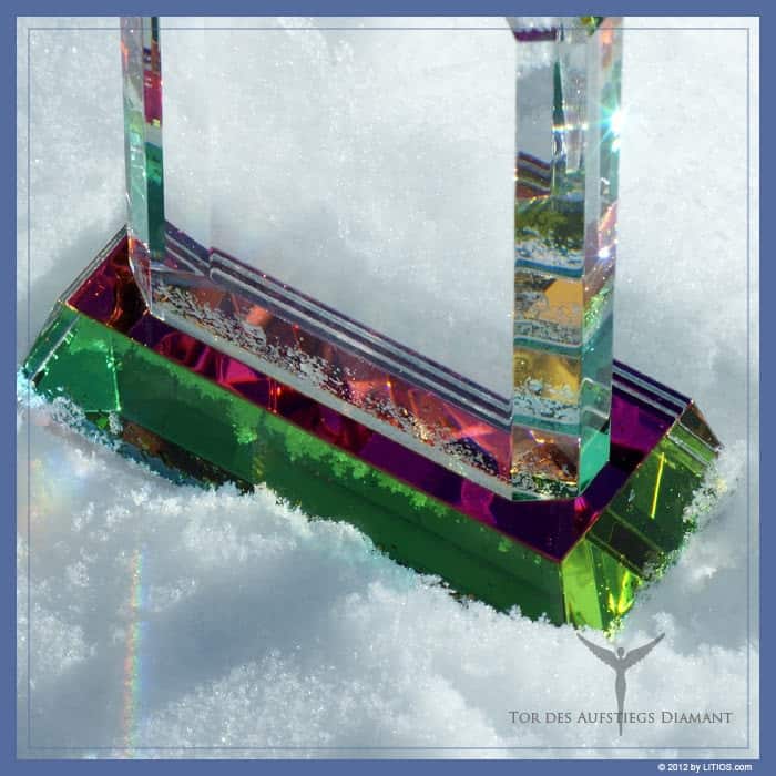 PORTAL DE ASCENSIÓN DIAMANTE | LITIOS 2 Portal De Ascensión Diamante verde rosa - Litios